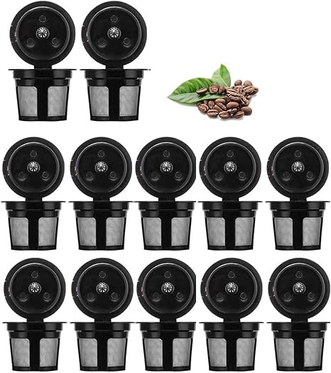 12-Pack Refillable Reusable K Cups for 