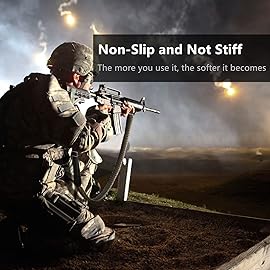 VVAAGG Two-Point Paracord Shotgun Sling with Swivels, Camo Non-Slip 2 Point Rifle Sling with Quick Adjustable Length Rifle Strap