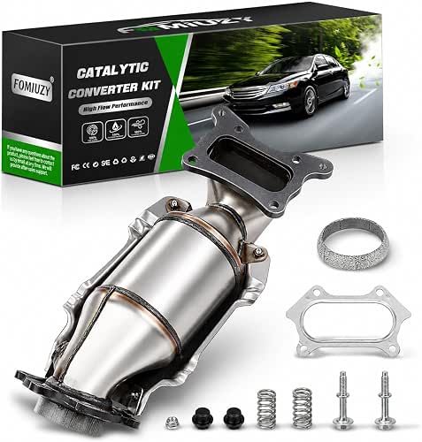 High Flow Front Catalytic Converter Kit Direct-Fit Honda Accord 2008