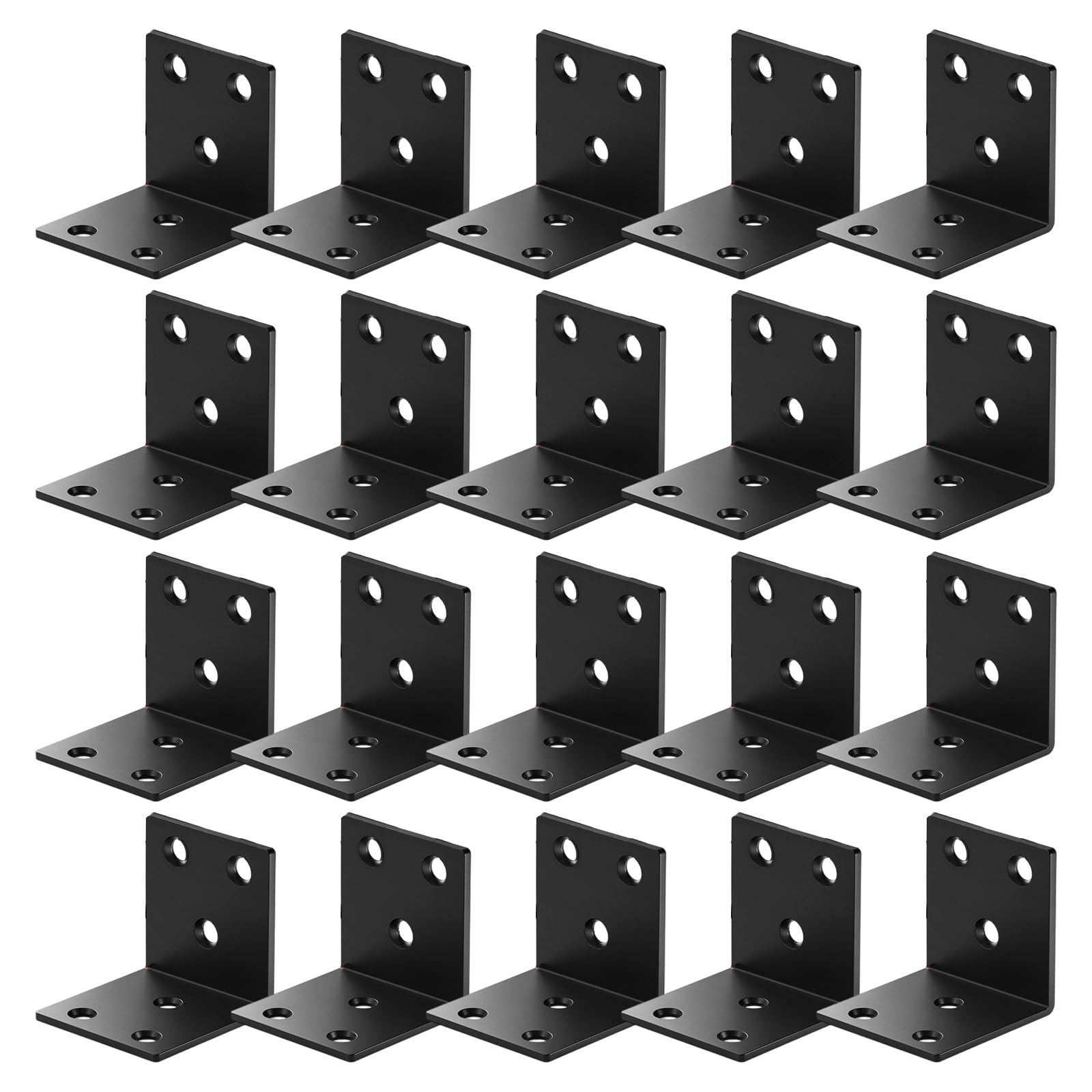 20 staffe angolari in metallo antiruggine ispessito per scaffalature per armadi installazioni strutturali staffe metalliche stabilità mobili