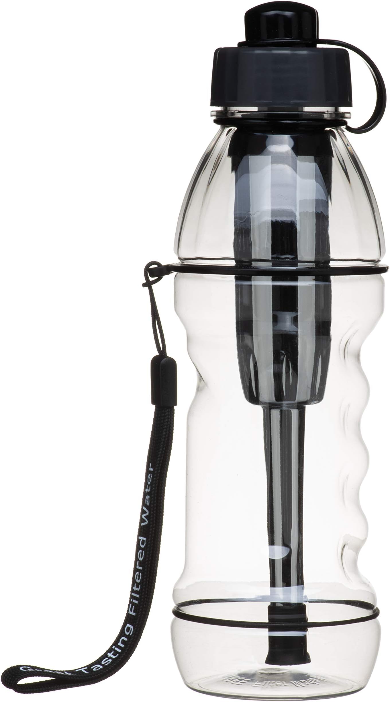 Seychelle Alkaline Water Filter Bottle - Portable Water Filter Ionizer - Increase pH up to 9.0 - BPA Free - Filters Made in USA - 20 oz