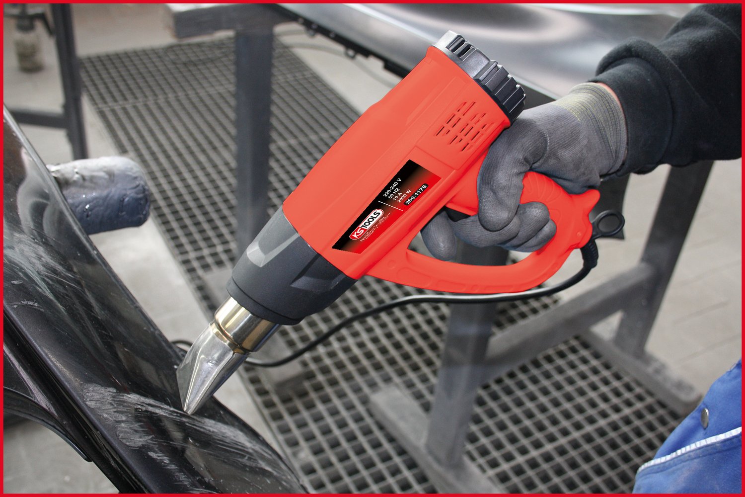 KS Tools 960.1175 Heißluftgebläsepistolen-Satz, Digital, 5-tlg.