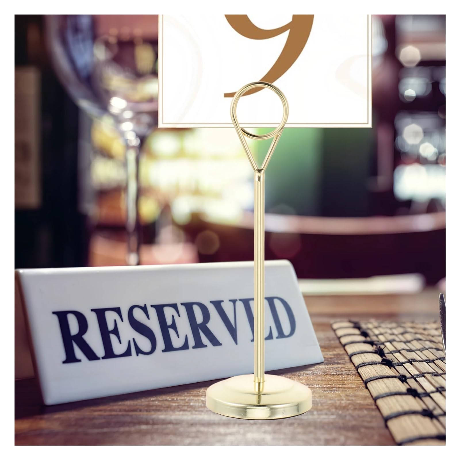 Tischkartenhalter, 2/6/12 Stück Tischnummernhalter, Tischkartenhalter, für Hochzeit, Geburtstagsfeier (10 Stück)