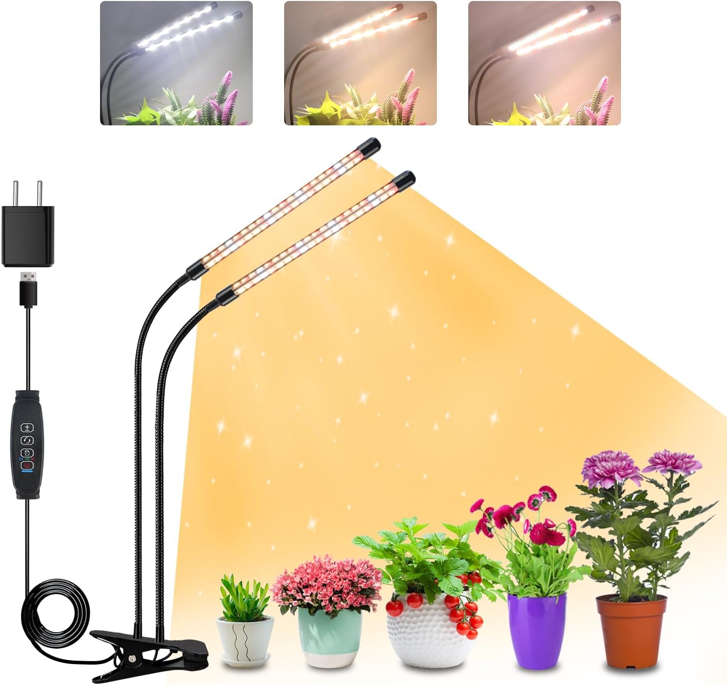 Lawnrden Lampe De Croissance Des Plantes | Ampoule De Croissance 60 LED