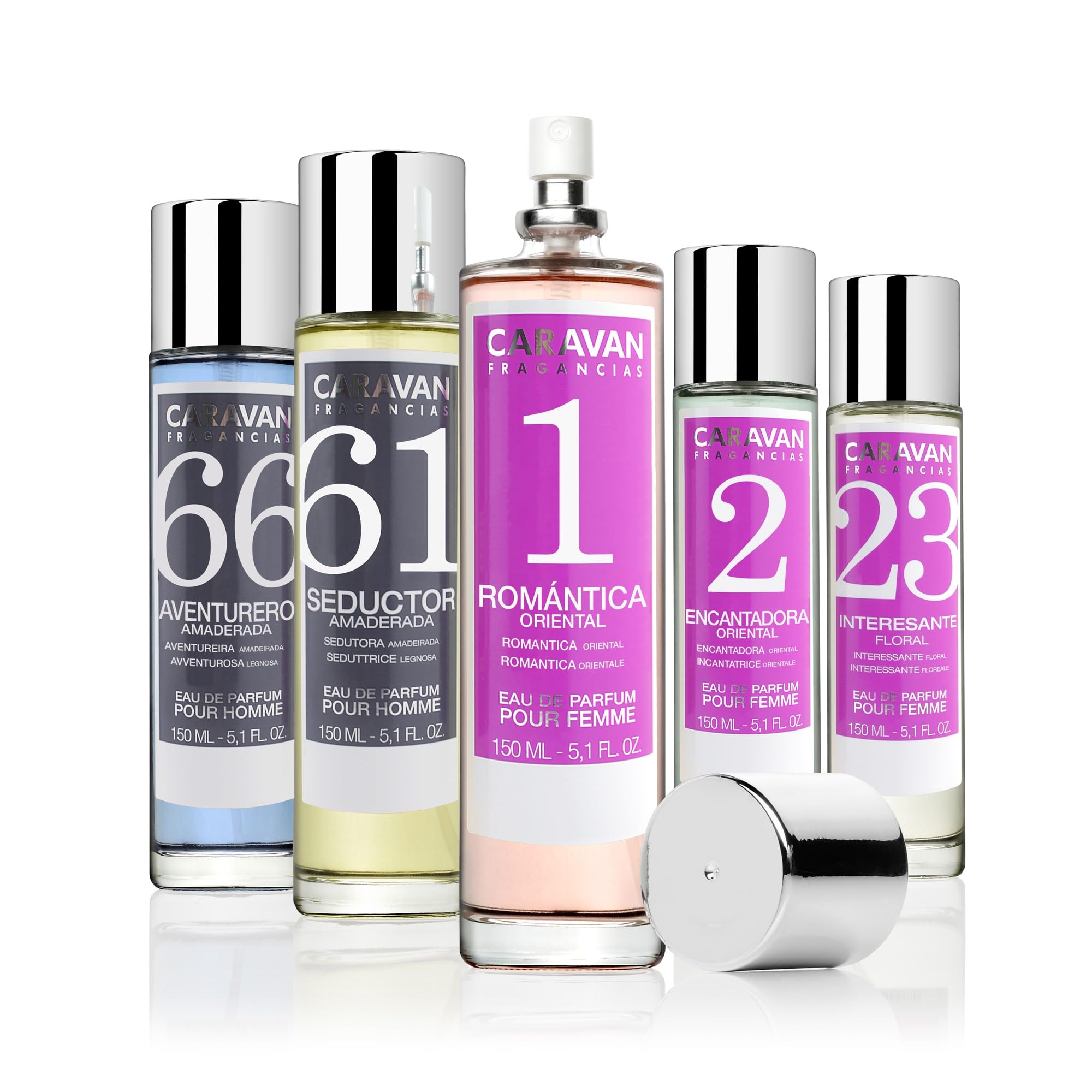 Set de 6x 150ml Caravan perfume de mujer Nº8