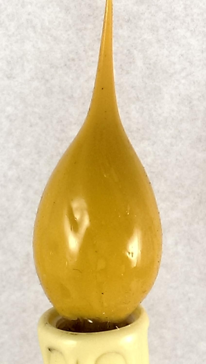 On The Bright Side Primitive Silicone Dipped 5 Watt Light Bulb - Pack of 6 - Mustard