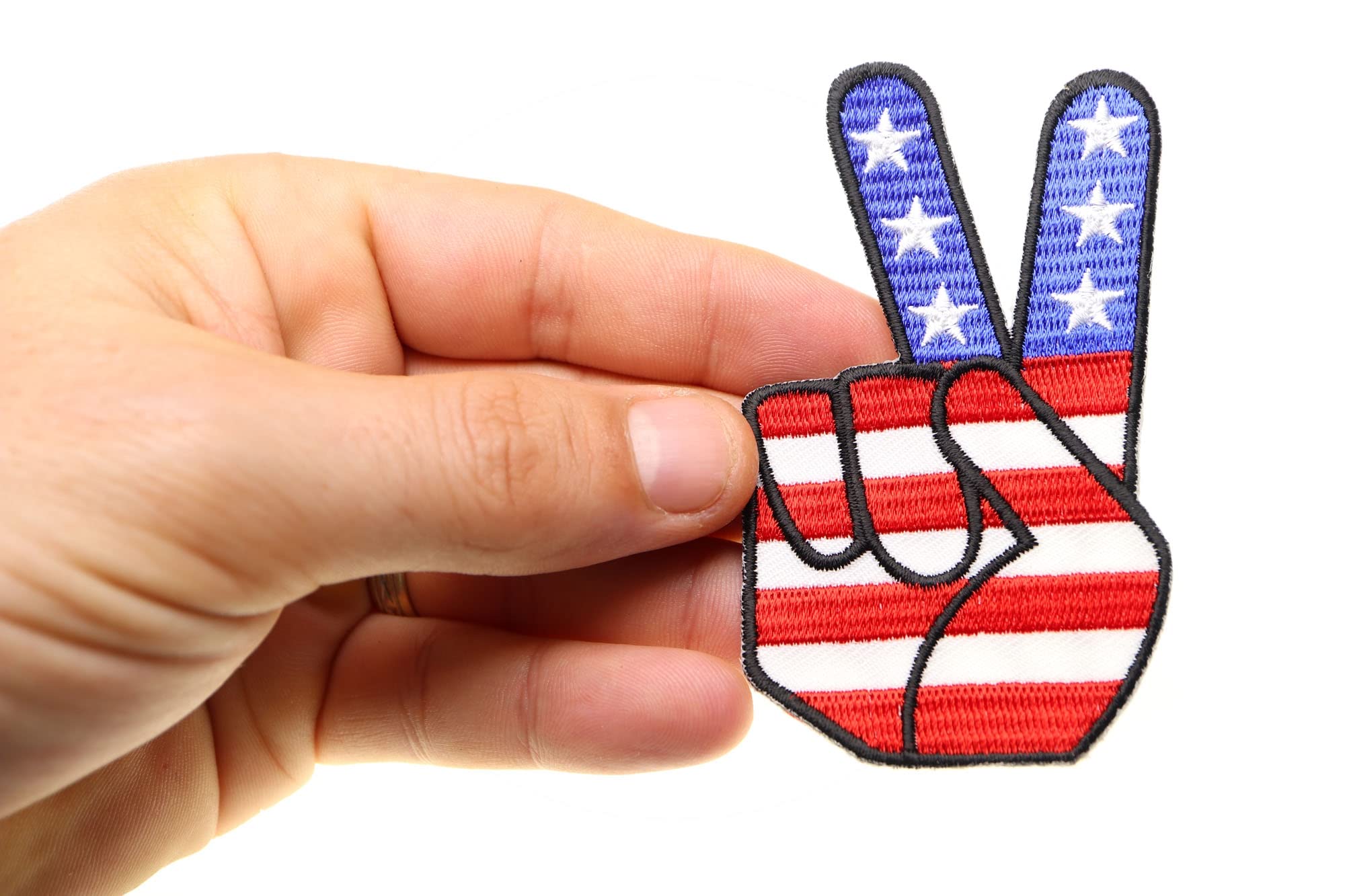 & peace 様　　専用 Amazon.com: Peace Hand Sign with American Flag Patch - 2.1x3.5