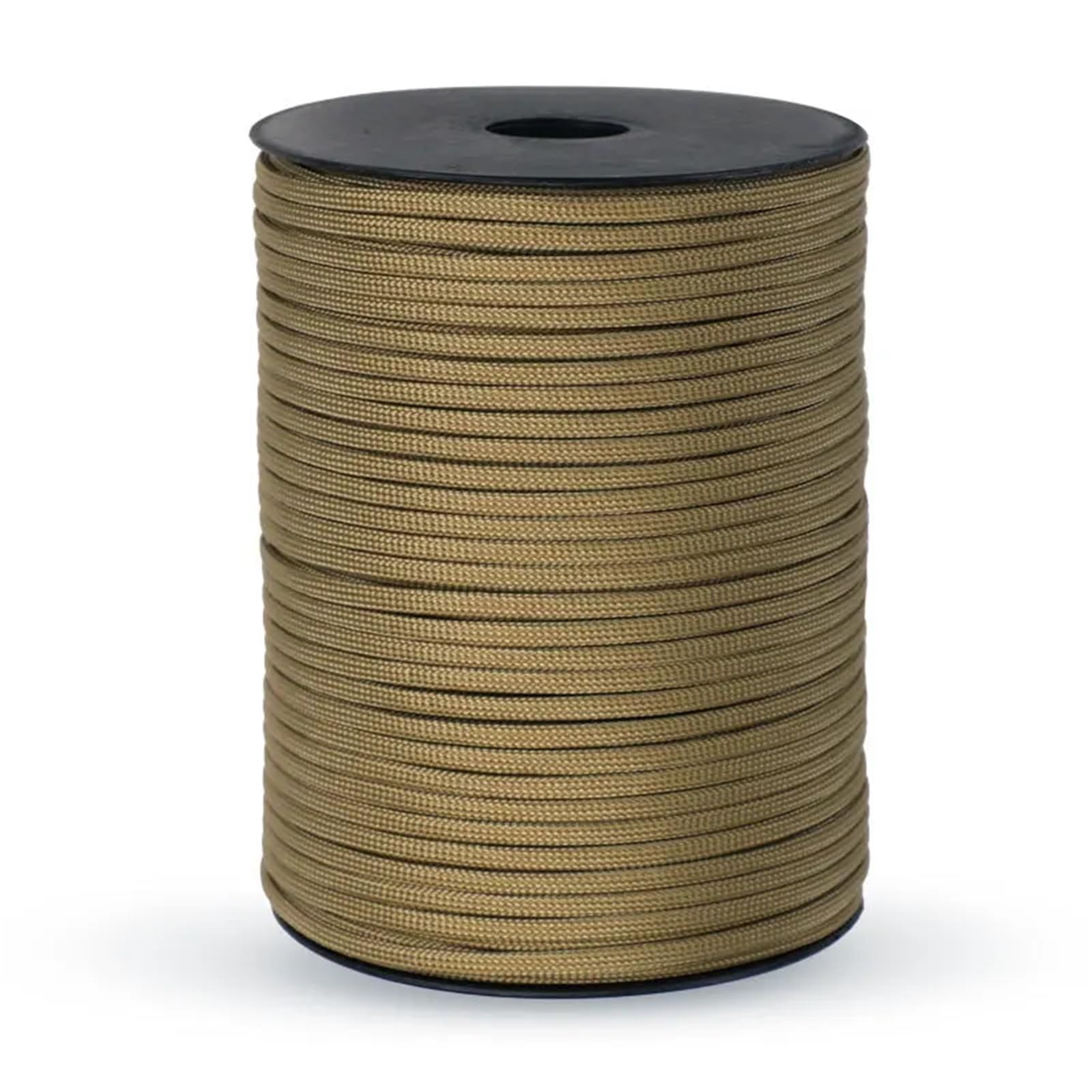 Paracord Paracord-Seil, 30/50/100 m, Achsseil, Standard-9-adriges, 4 mm, Outdoor-Fallschirmschnur, Survival-Regenschirm, Zelt, Umhängeband(Khaki,100M)
