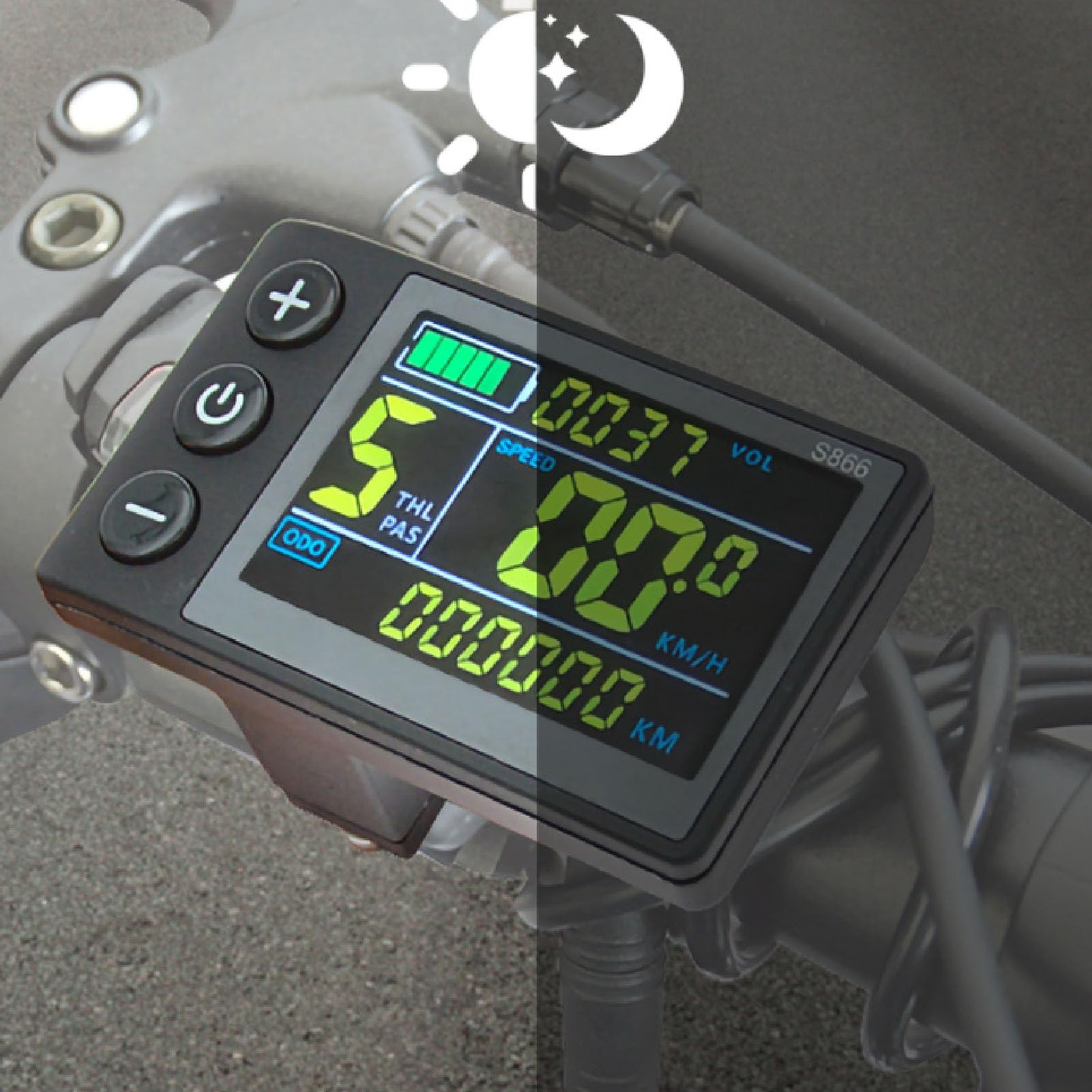 écran LCD pour Compteur électrique, Panneau de Commande électronique, écran LED avec connecteur 5 Broches, pour vélo électrique, Scooter, Trottinette, mobilité Urbaine