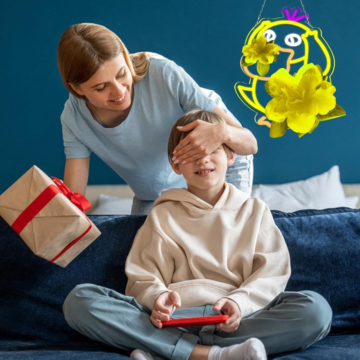 Anime Neon Sign - Duck LED Neon Signs for Wall Decor, Cute Animal Light Up Sign for Bedroom, Restaurants, Party, Game Room & Kids Room Decor - Image 6