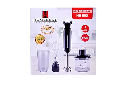 Homeberg HB650 4 in 1 Hand Blender Set