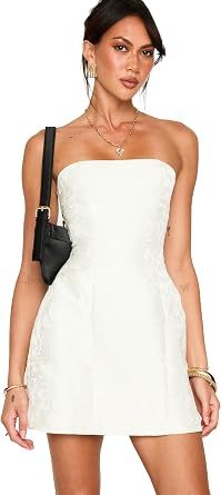 Princess Polly Womens Heaven Sent Strapless Mini Dress