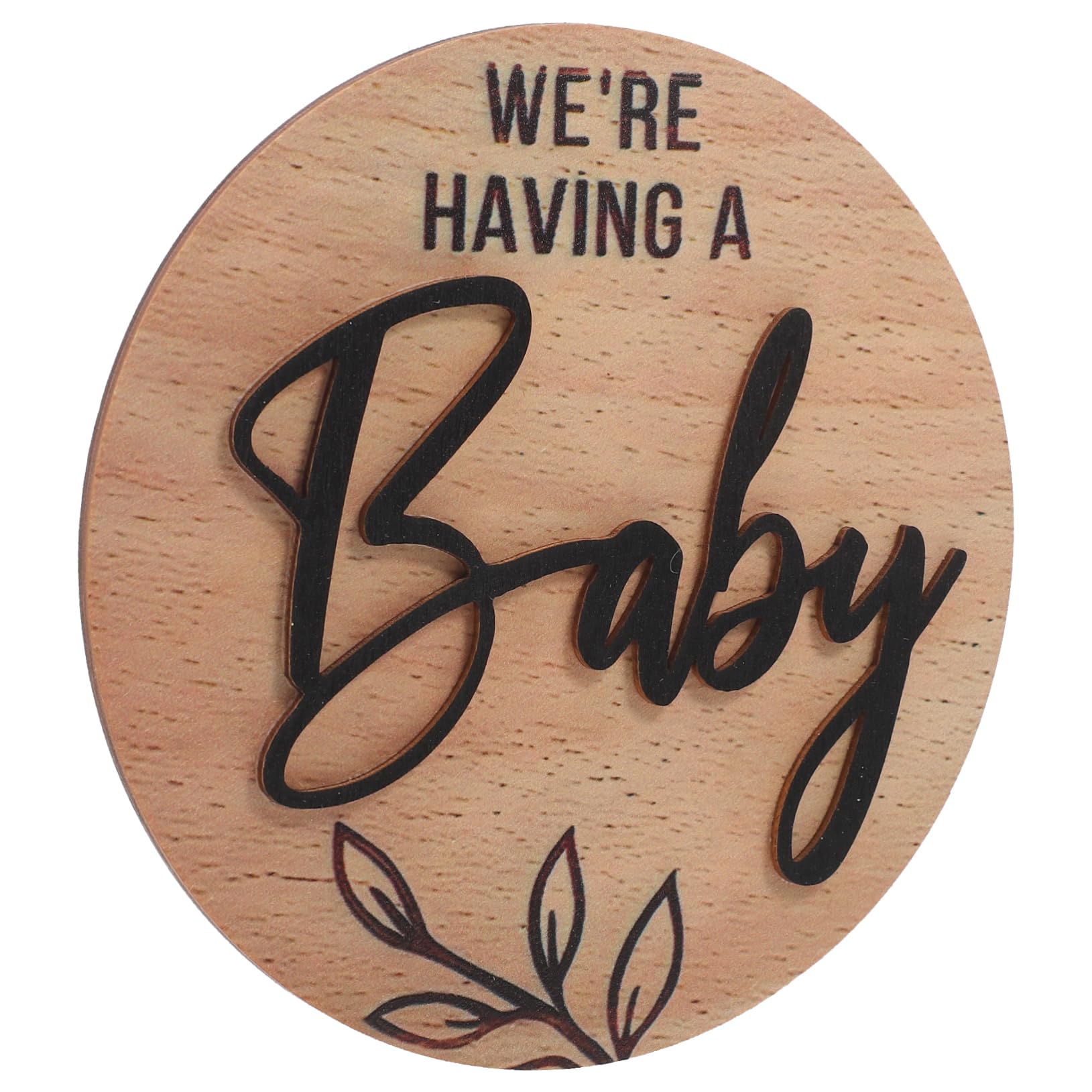 SUPVOX Birth Announcement Sign Sign Wood Medal Souvenir Milestone Decor Safe Milestone