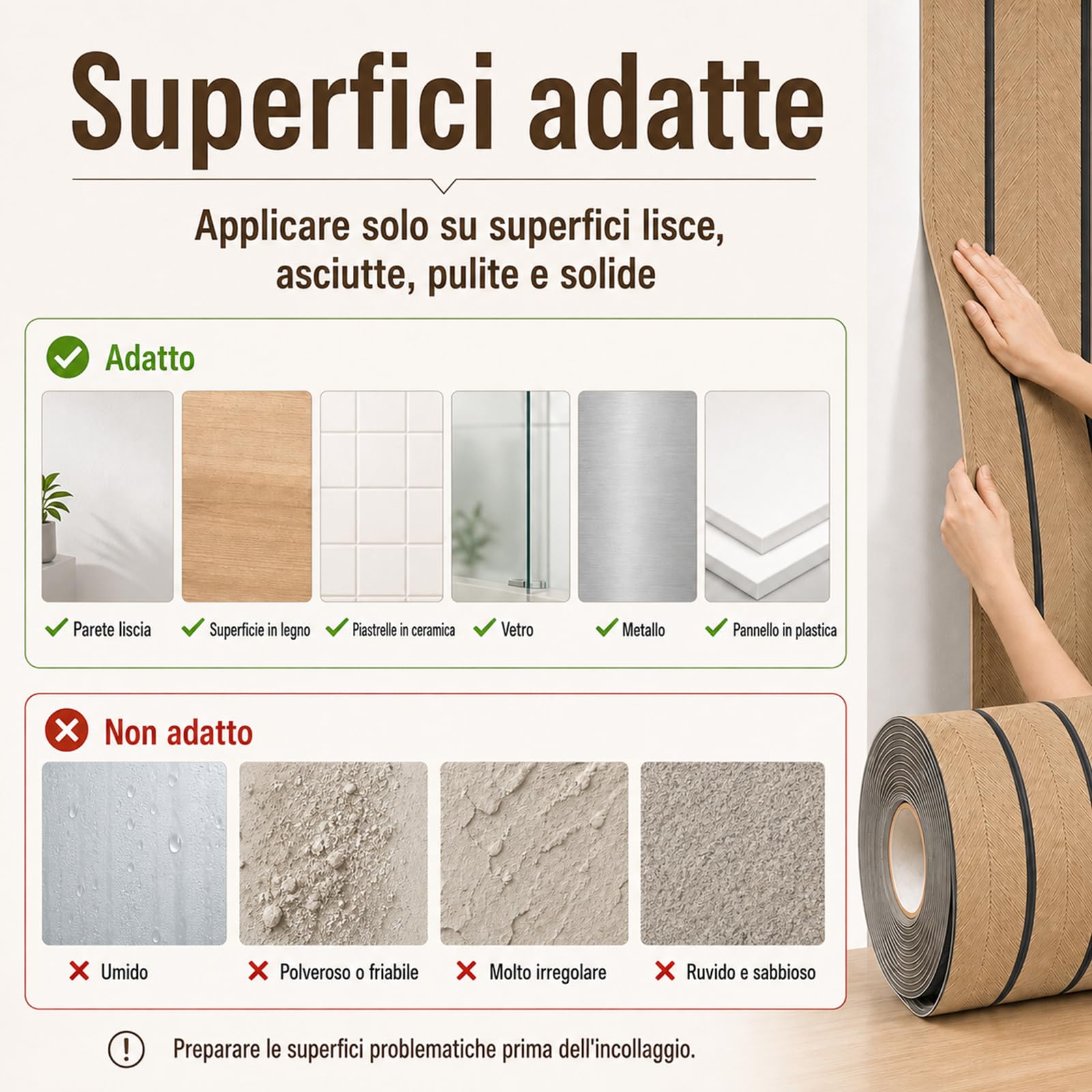 Pannelli da parete autoadesivi, 40 x 300 cm, effetto legno, impermeabile, con isolamento acustico IXPE, decorazione moderna per parete TV, camera da letto, ufficio (Giallo)