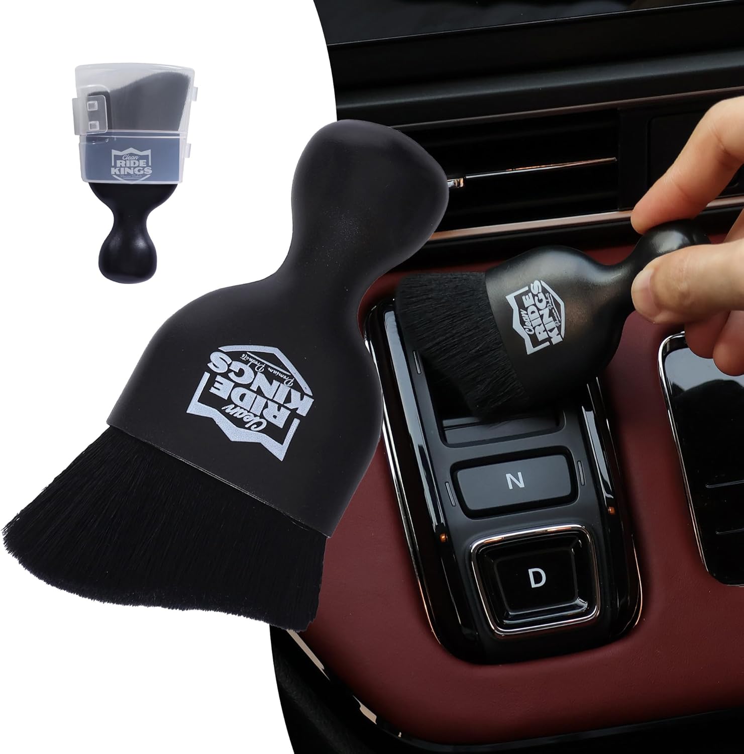 RIDE KINGS Car Cleaning Brush,Dust Brush Clean Tool with