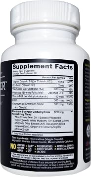 White Kidney Bean Carb Blocker & Keto Cheat Pill, 60ct