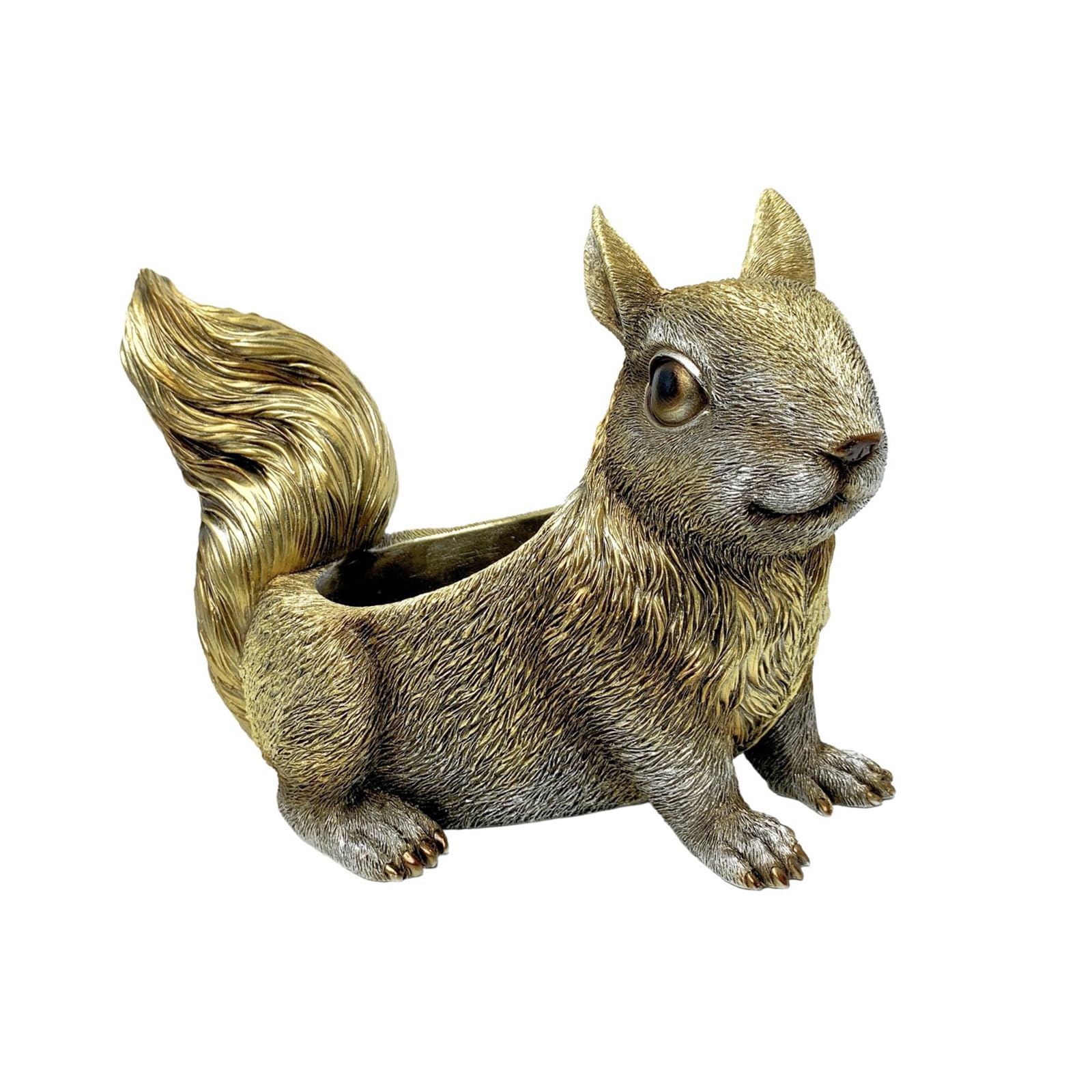 Limtula Unique Squirrel Shaped Resin Container Animal Figurine Decoration Storage Organiser for Home and Offices Use Kitchen Organiser