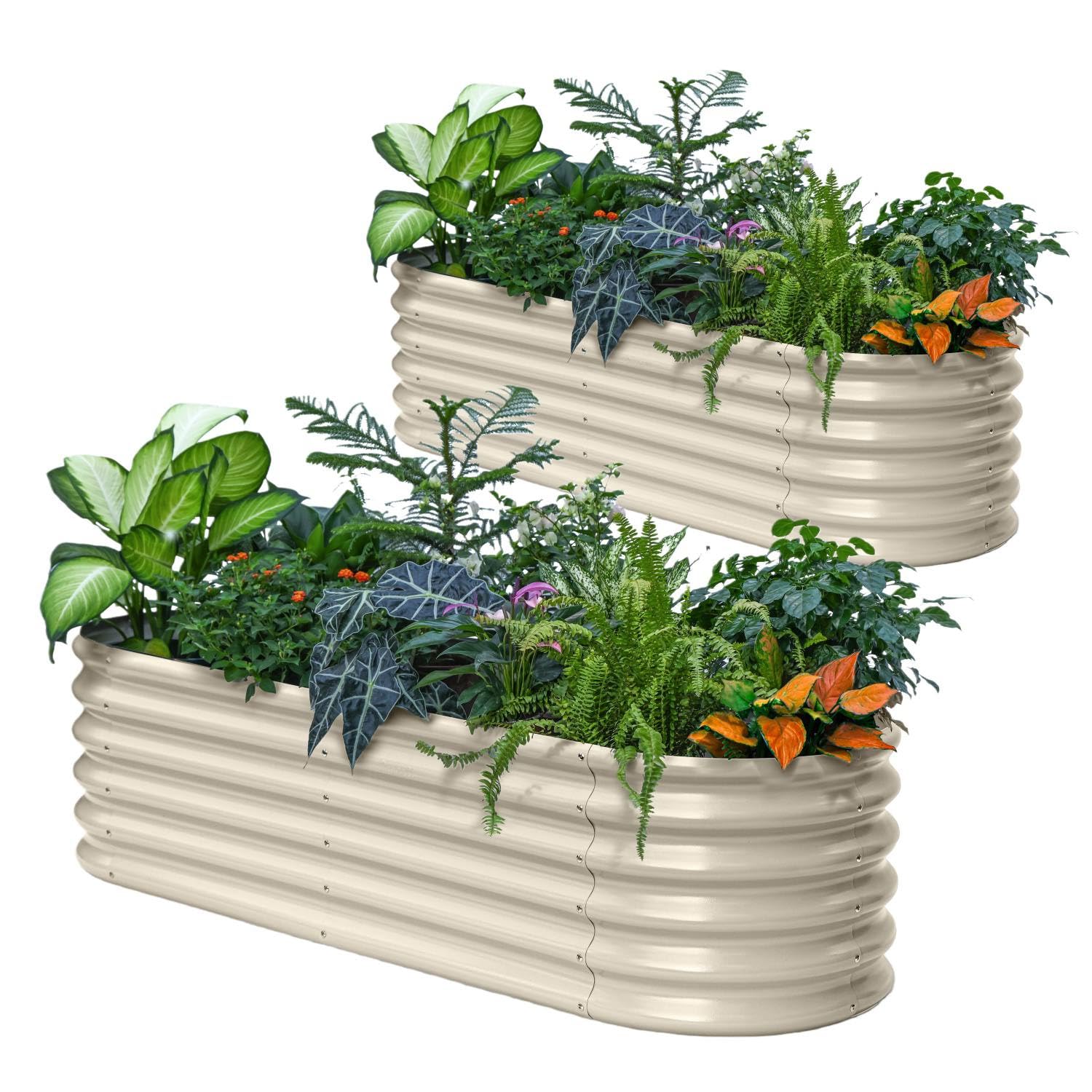 Galvanized Raised Garden Bed - 18" Tall -14