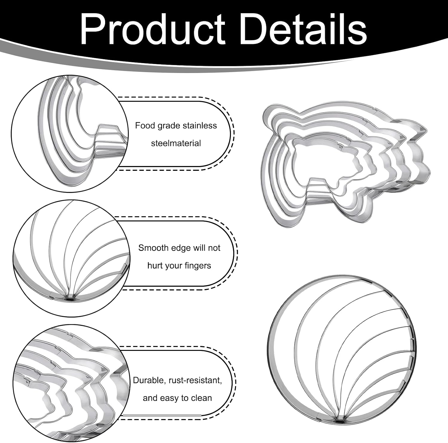 Pig Cookie Cutter 2-in-1 Stamp Set For Mexican Marranitos Concha image 3
