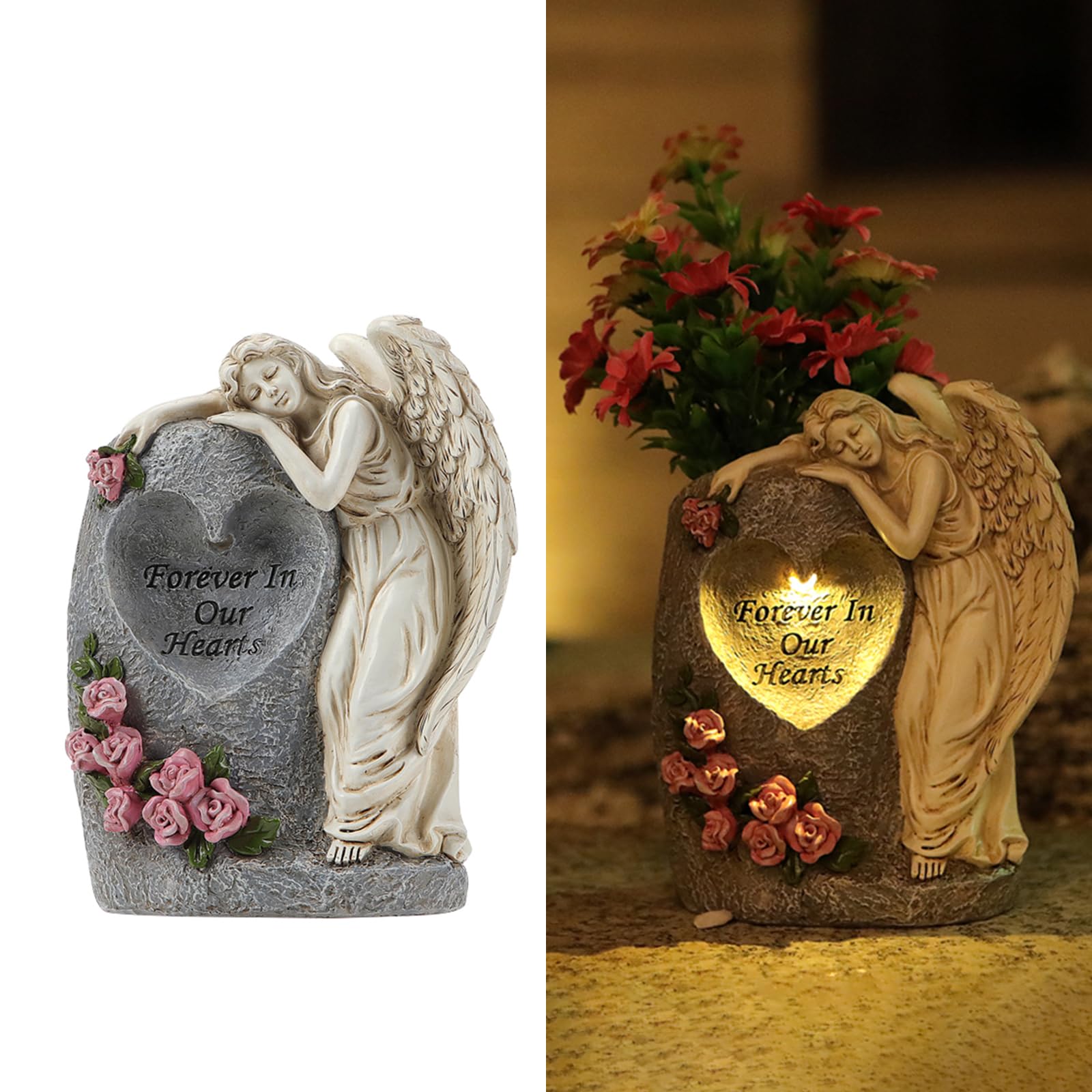 Vases solaires de cimetière et cadeaux commémoratifs pour perte d'un proche