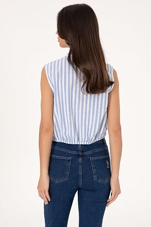 U.S. Polo Assn. Kadın Vişne Gömlek Desenli 50305939-VR223