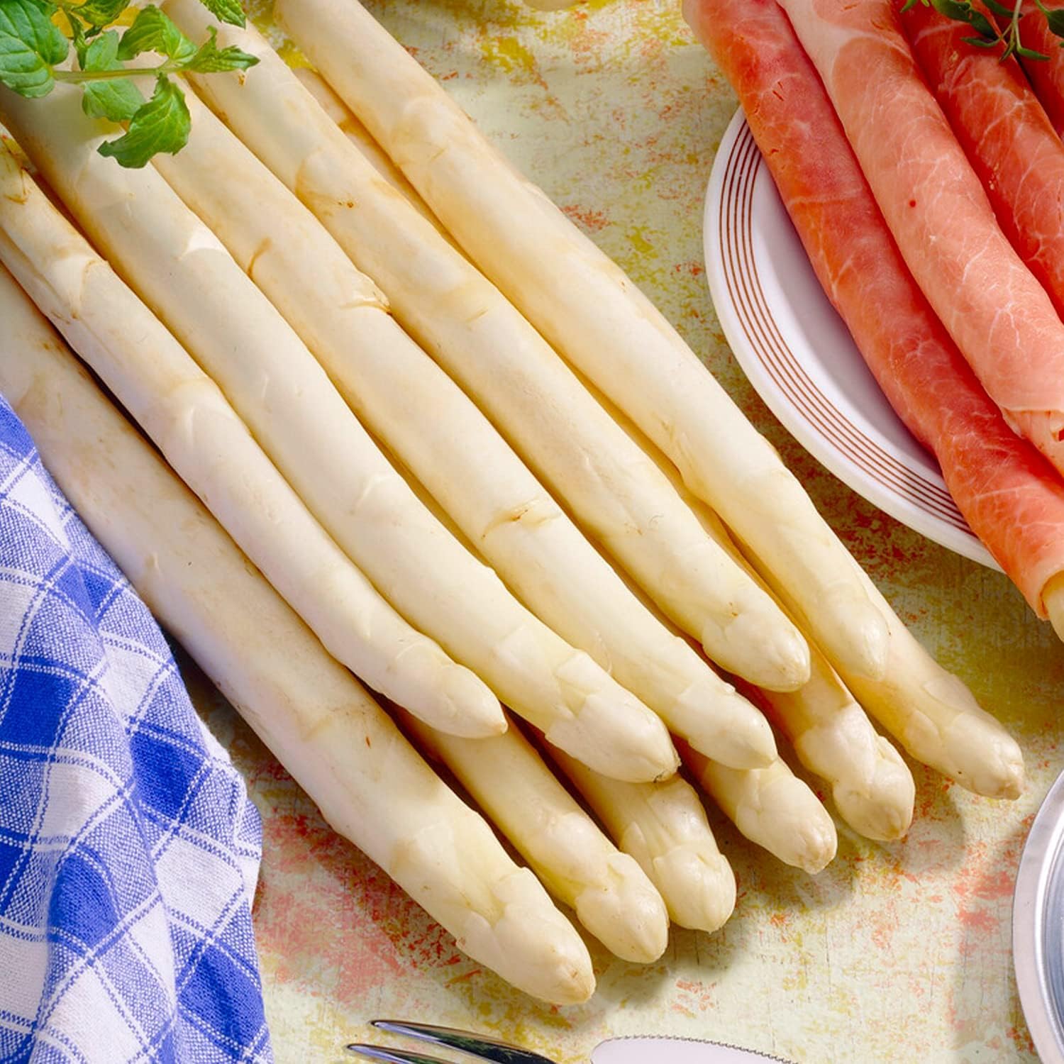 Piante di asparagi Mix - 10 piante frigo A+ - refrigerate a crescita rapida provenienti dall'Olanda - Resistenti & Perenni - Per la coltivazione in letti rialzati
