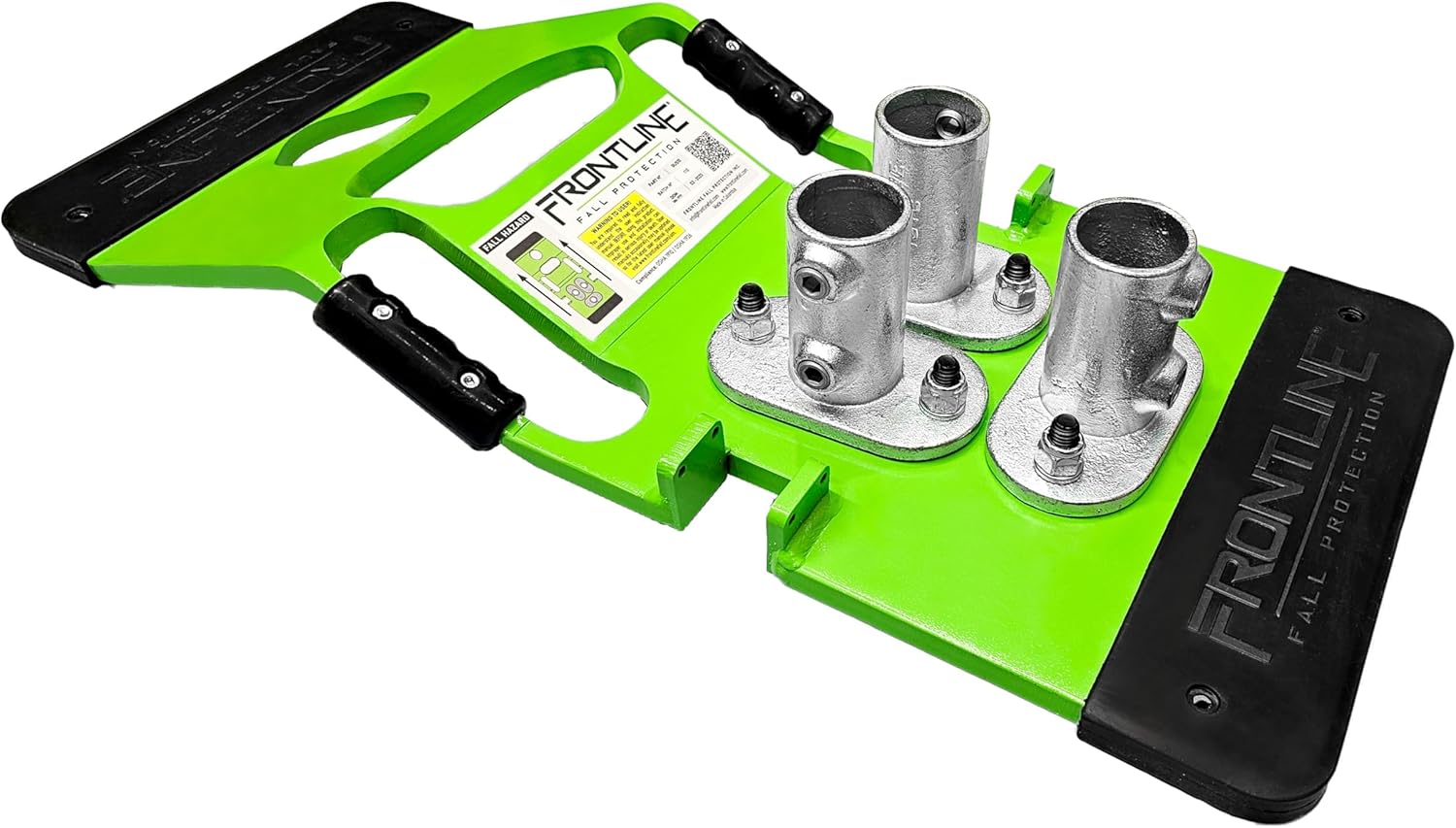 Frontline GUS Guardrail System Non-Penetrating Complete Kit | Superior Resistance to Impact Loads | OSHA Compliant (Green, Guardrail 50 Lnft)