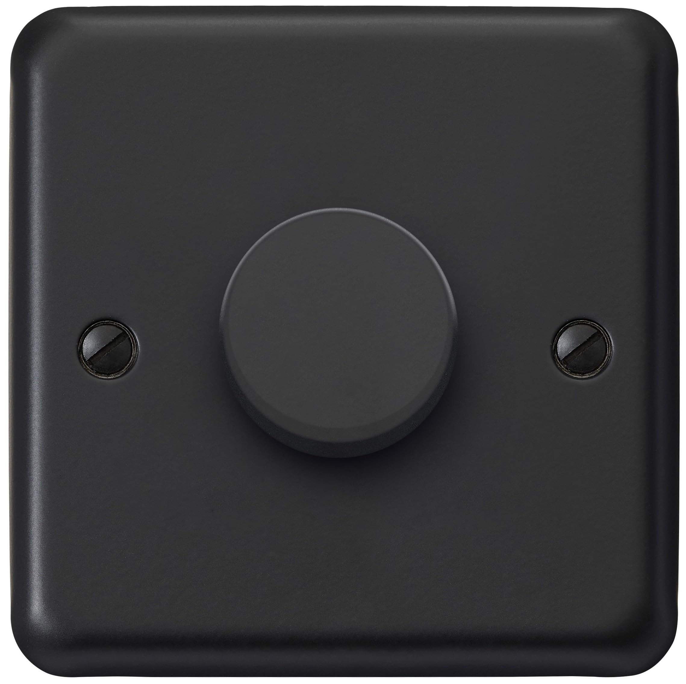 Mk Electric Black Mk Albany Plus 1-Gang, 2-Way Single Intelligent Dimmer 40-300W/240Va, Matt