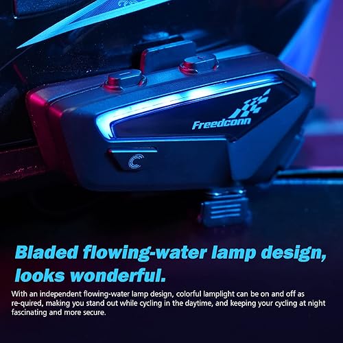 Miniatura 4 de FreedConn Auriculares Bluetooth para motocicleta, FX 2-10, intercomunicador de 4,921.3 ft, sistema de comunicación de motocicleta, intercomunicador