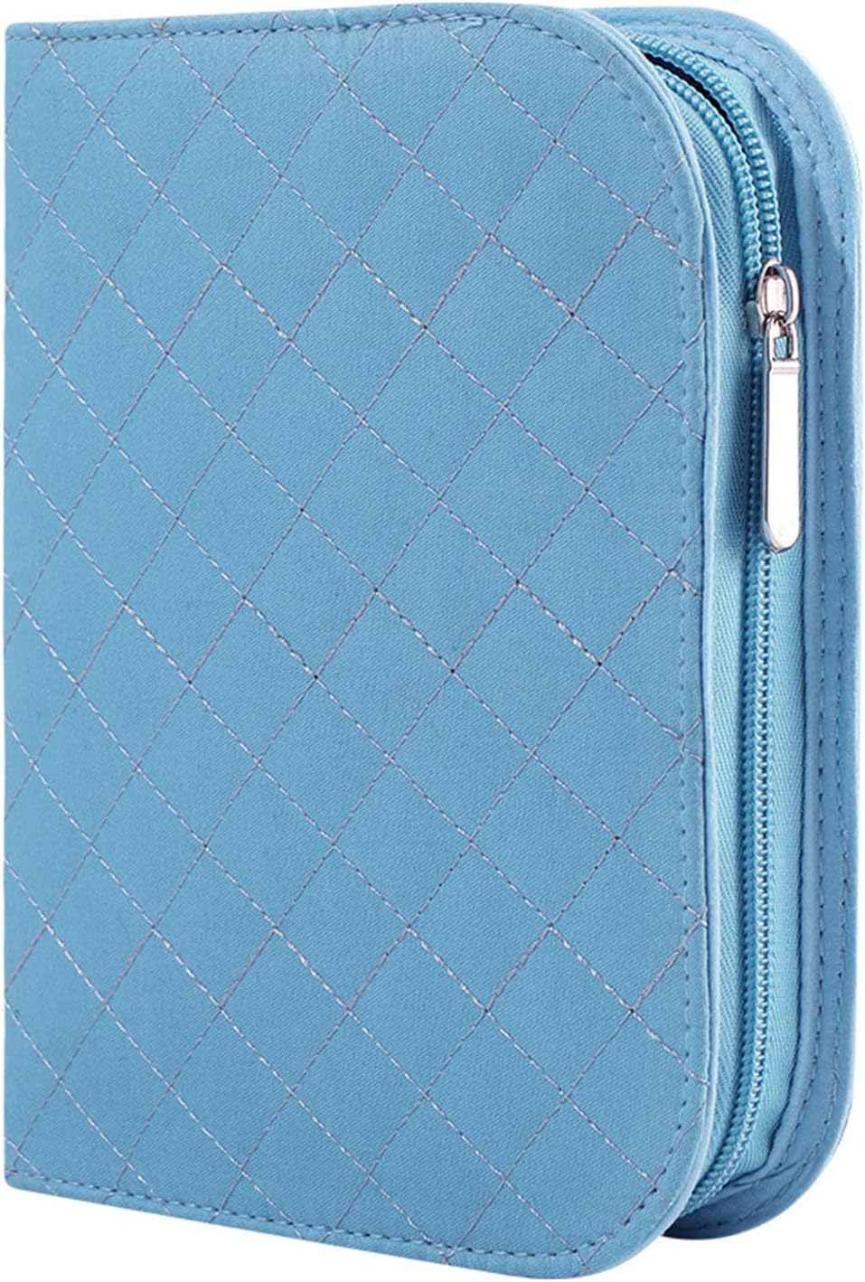 Needle Case Empty Crochet Hook Case Portable Crochet Hook Organiser Bag with Net Pocket Multiple Elastic Slot Sewing Tool Storage