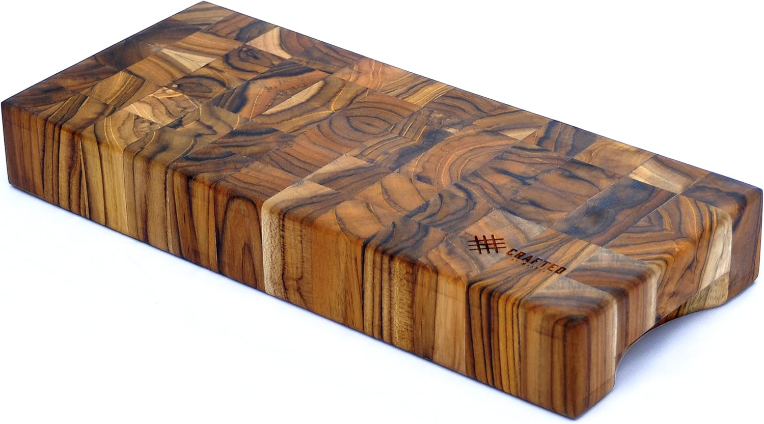 Superior Teak Wood Cutting Board For Kitchen, End Grain Teakwood Cutting Board Handmade, Kitchen Chopping Block, Bbq Cutting Boards for Meat.