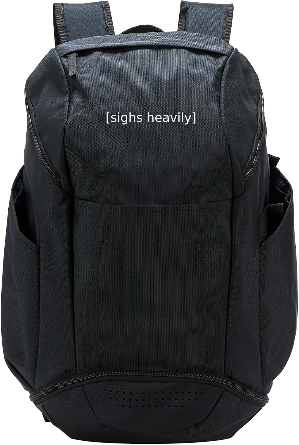 Sighs Heavily Funny Closed Caption Movie TV Web Subtitles Sport Backpack