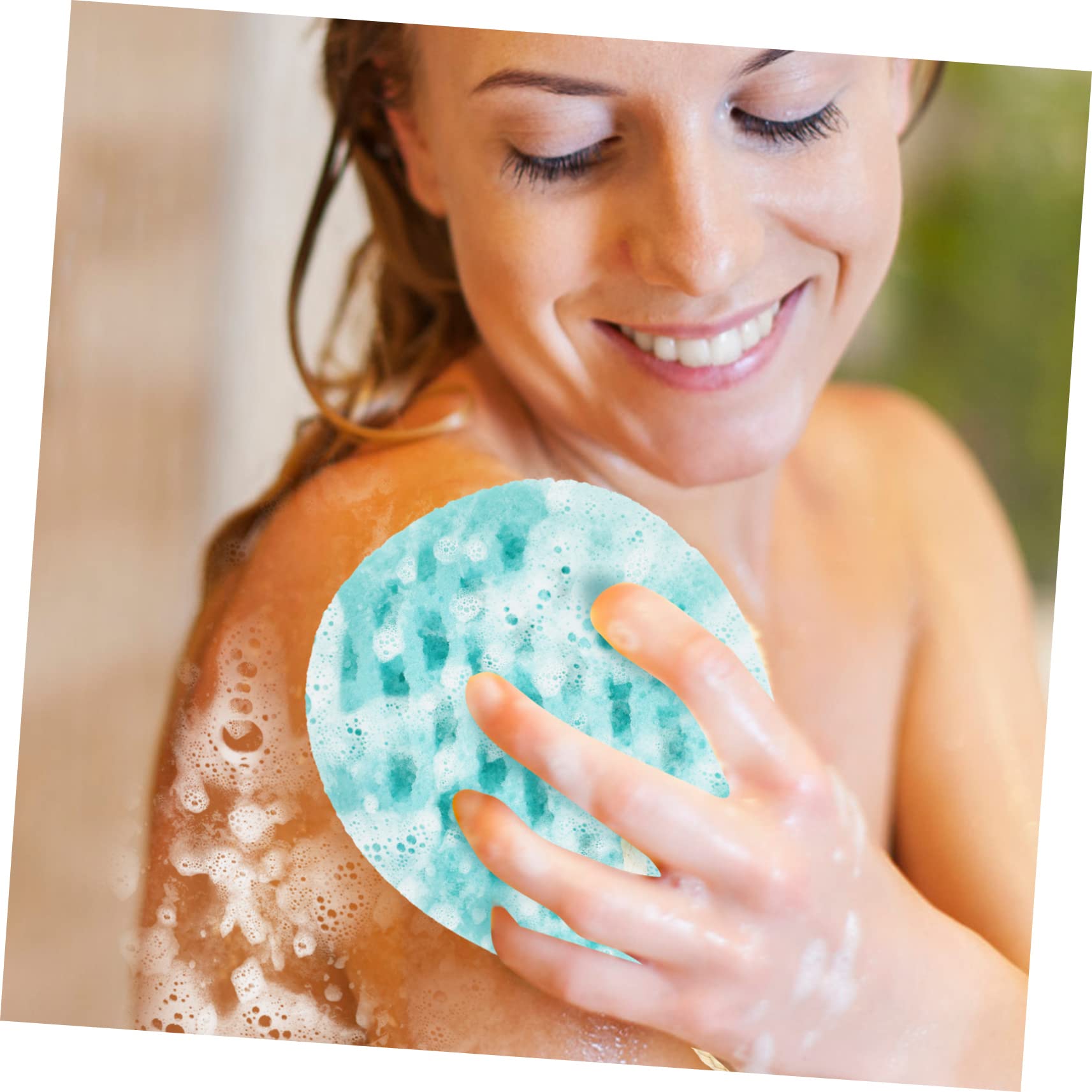 Healeved 4piezas Esponja De Para Exfoliación Corporal Esponja De Baño Estímulo Para Limpieza Diaria y Cuidado Piel Frutal