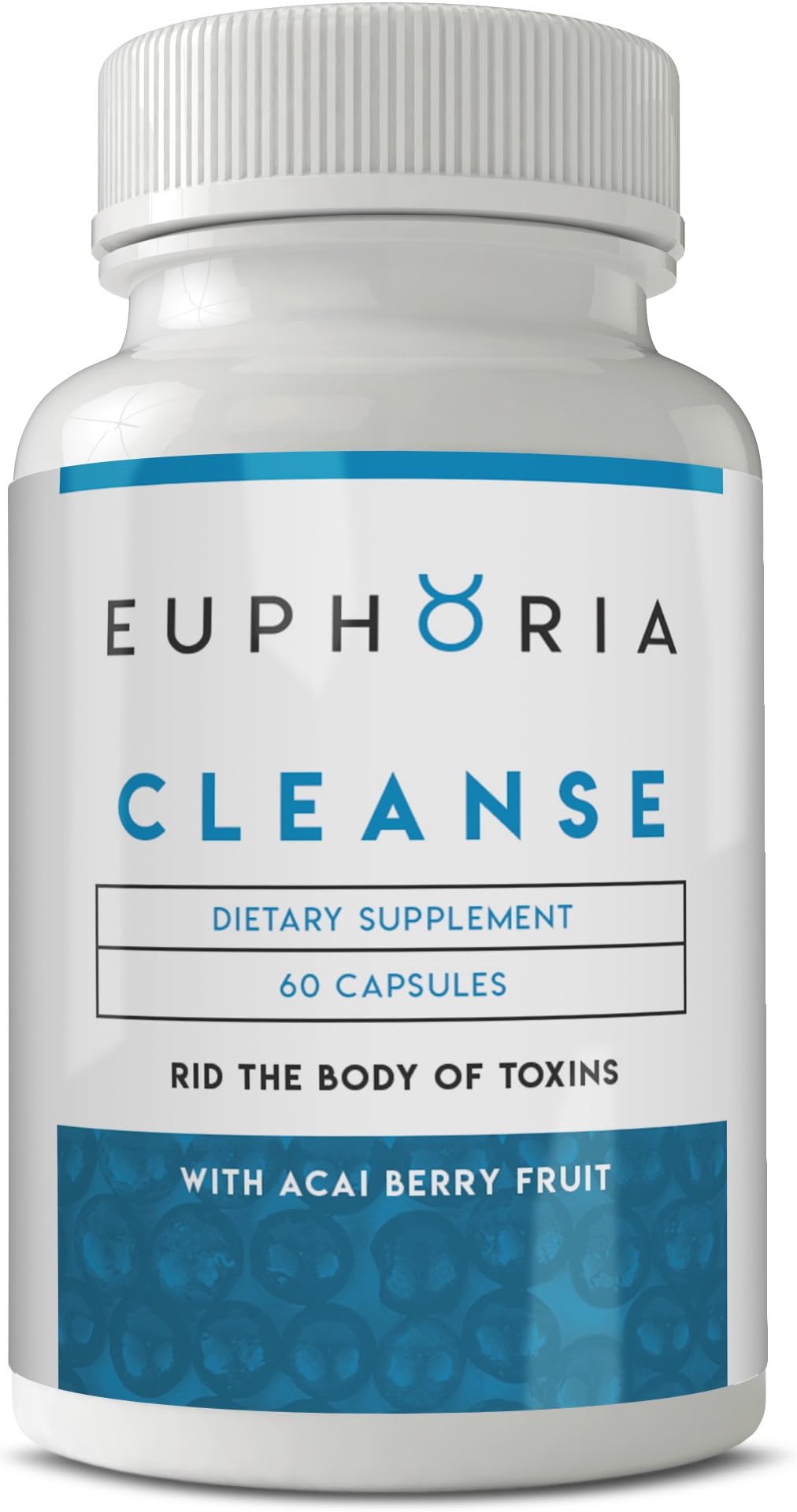 CLEANSE by EUPHORIA​™: Colon Detox, Toxin Flush & Gut Cleanse Formula - Vegetarian, Dairy & Gluten Free - Made in USA (30-Day Supply)
