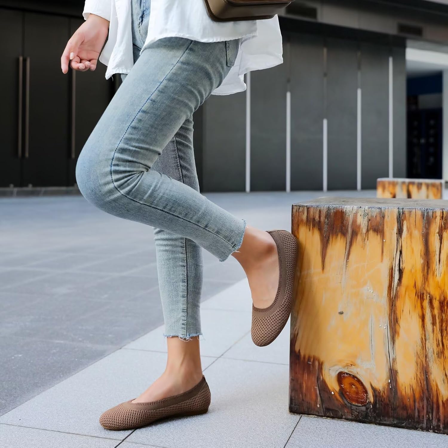 Women's Ballet Flats Classic Dressy Shoes Comfortable Foldable Walking Work Shoes with Arch Support - Image 7