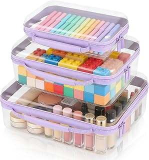 Paquete de 3 fundas rígidas transparentes con...