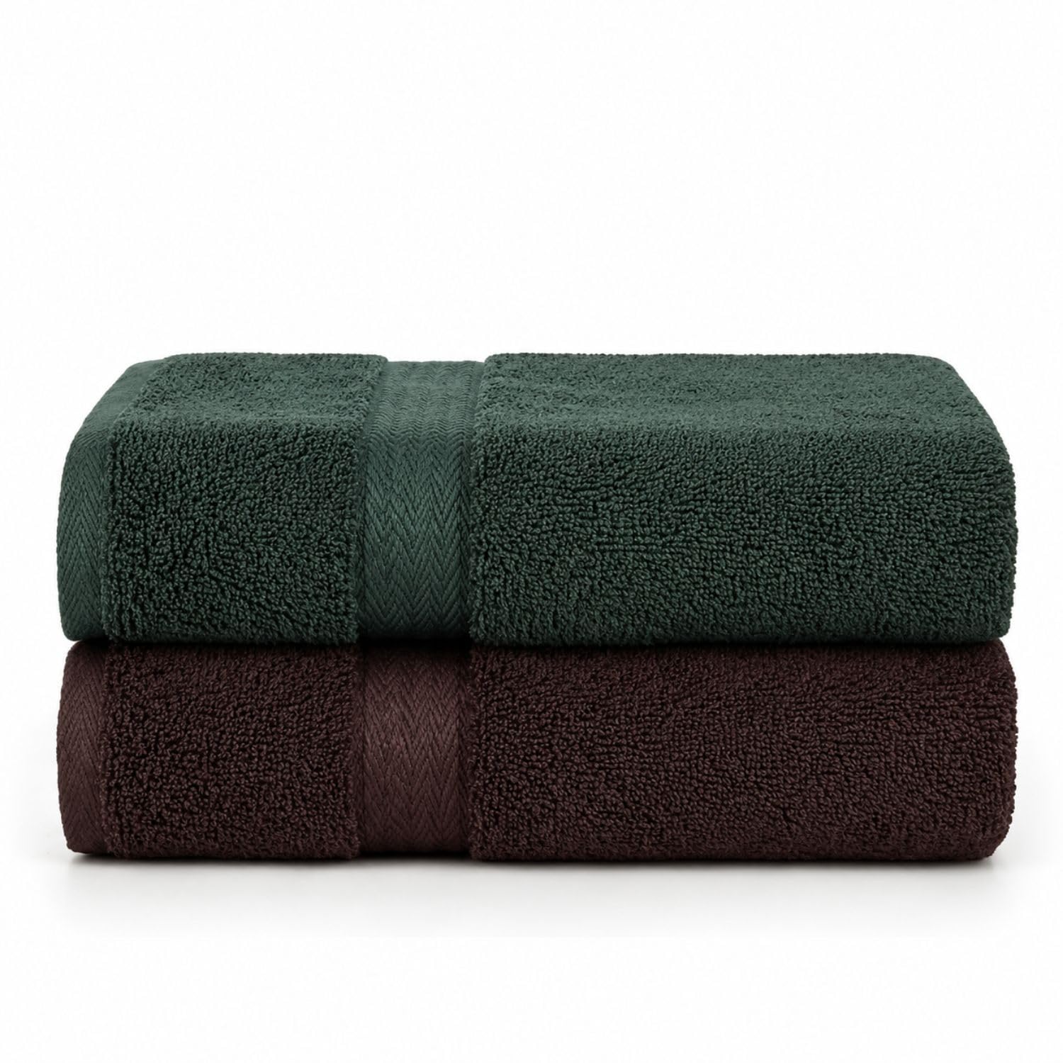LINORA 2-Pack Cotton Bath Towels - Soft & Absorbent -19