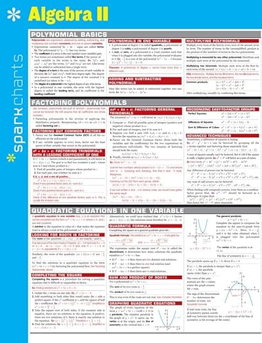 math spark charts - Algebra II SparkCharts