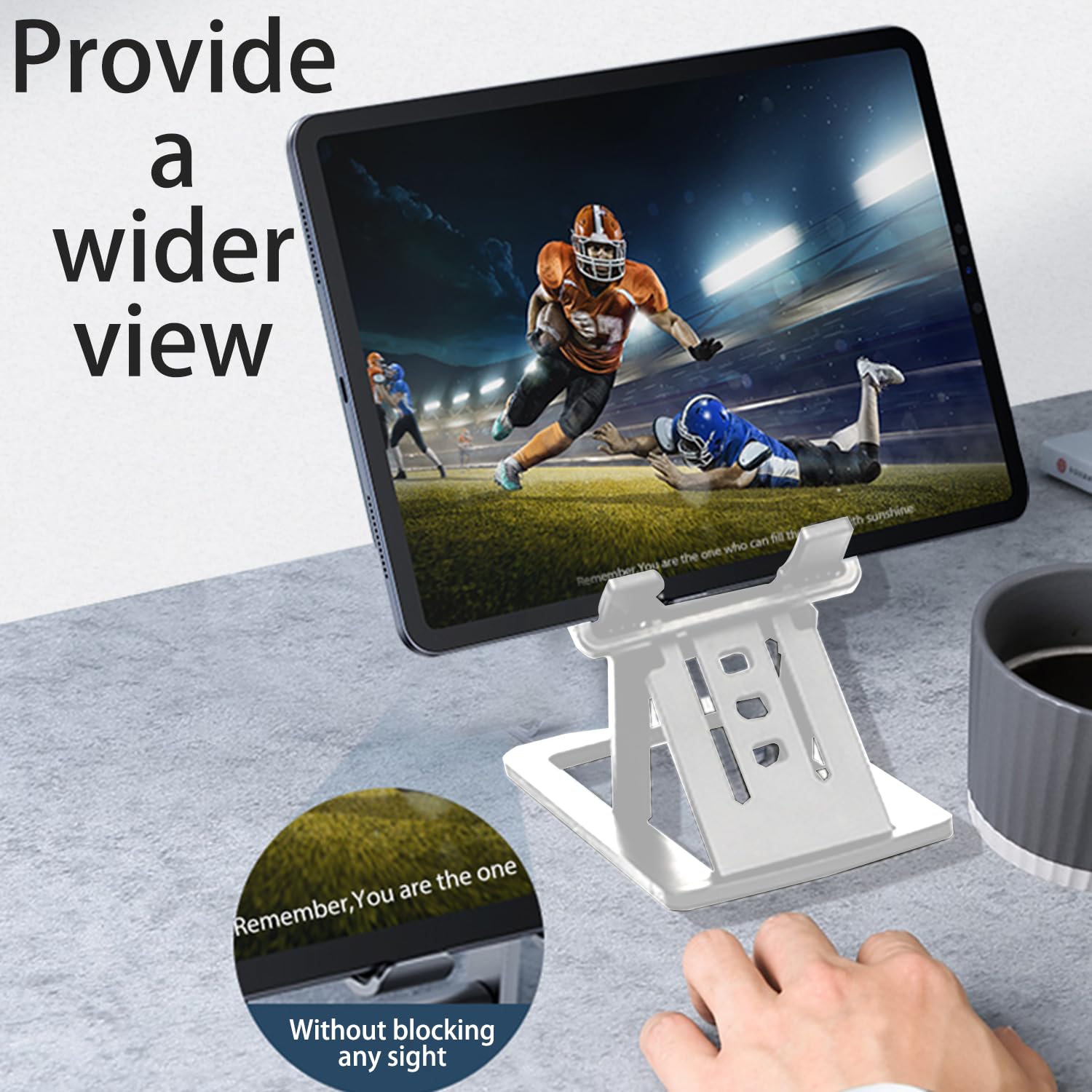 Soporte para teléfono celular, plegable y portátil, soporte para teléfono de viaje, ángulo ajustable, compatible con todos los teléfonos móviles, tabletas, base estable y antideslizante