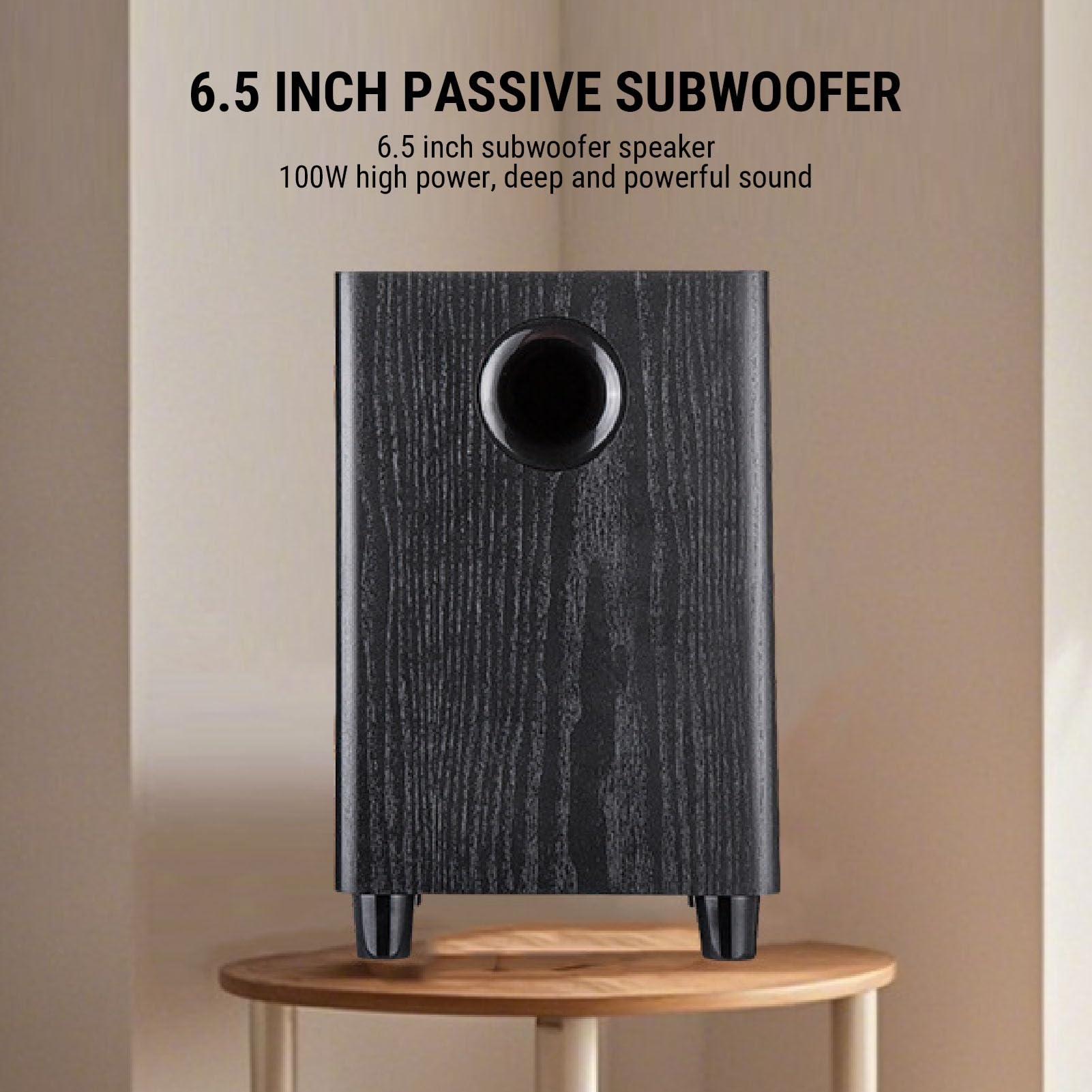 100 W Głośnik Subwoofer Pasywny 6,5 Cala Do Domowego Głębokiego Basu dla