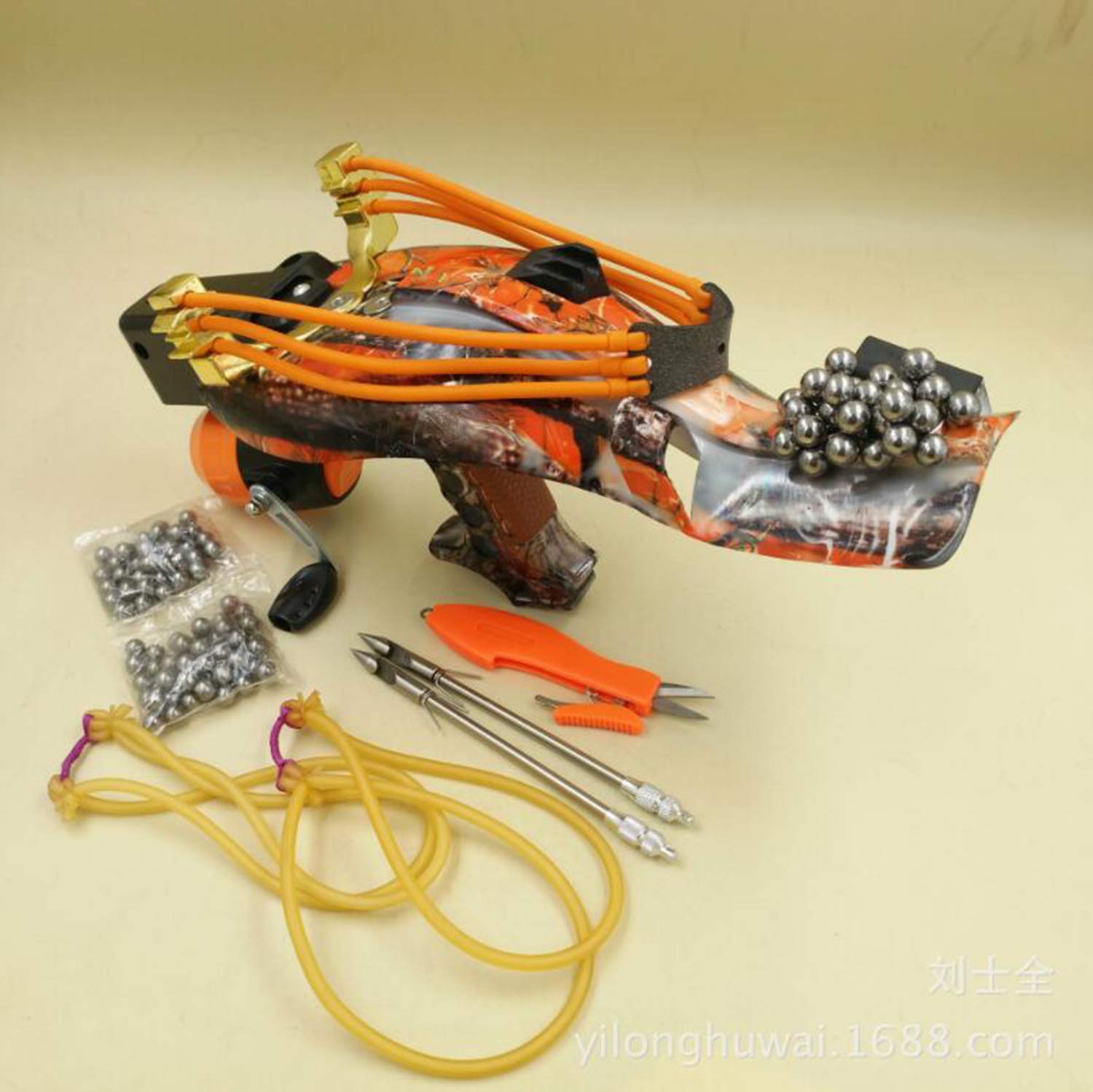 BlueRa Fishing Hunting High Velocity Slingshot Catapult Kit with