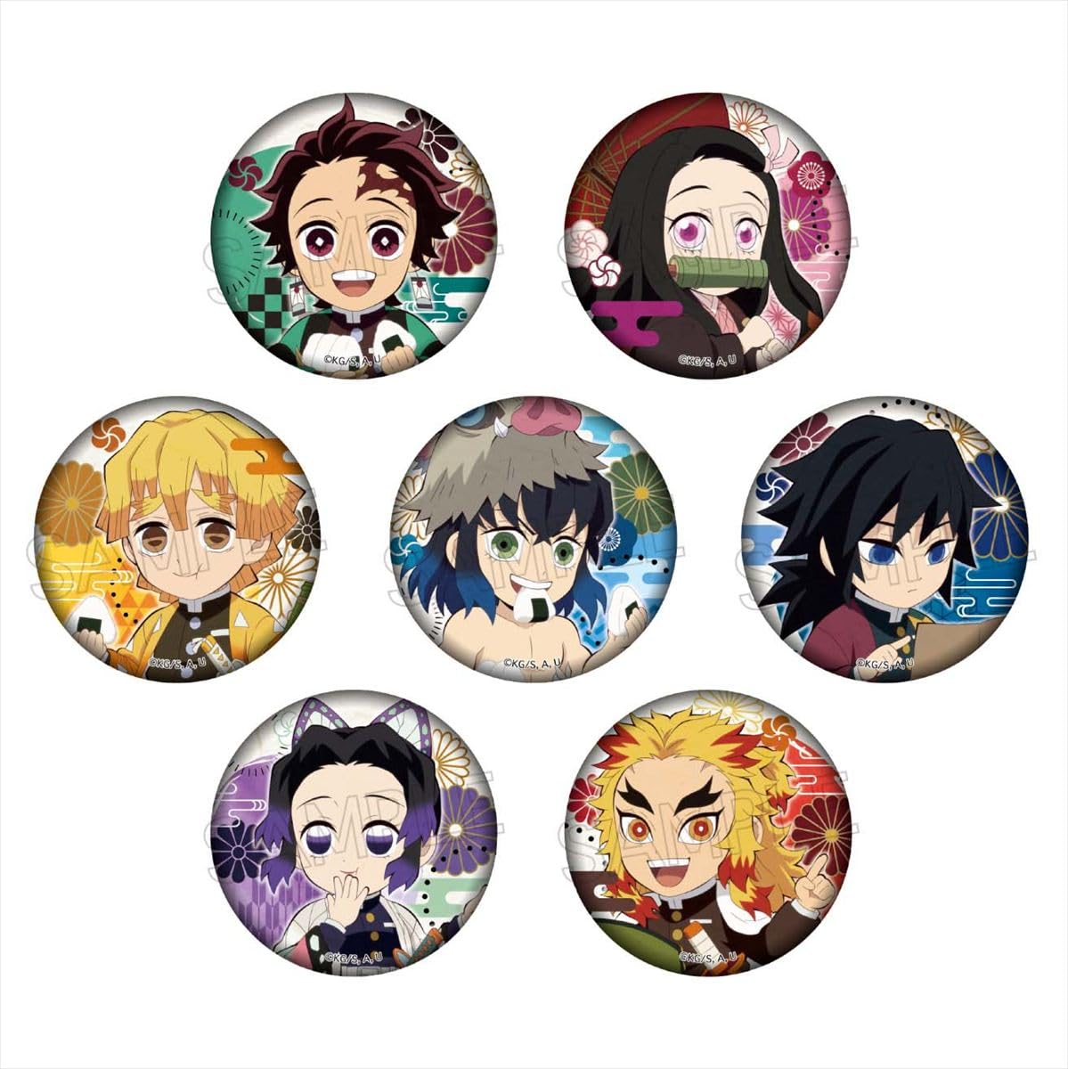 ツインクル 鬼滅の刃 街道歩きシリーズ 缶バッジ Ｖｏｌ．１ １BOX 直径約56mm 金属