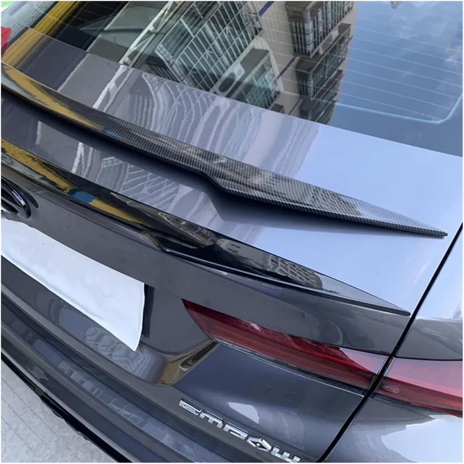 Compatible For GAC Empow 2021-2023 Car Rear Trunk Lid Duck Lip Body Kit Spoiler Wings Black Carbon Exterior Tuning Styling Accessories Part(Glossy Black)