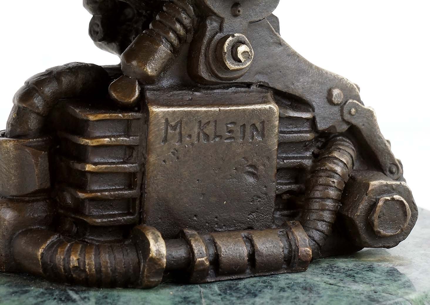 Moderne Kunst - Steam Punk Figur - Vogel Bronze - Moderne Kunst - Martin Klein - Abstrakte Vogel Skulptur - Tierfigur - Steam Punk Vogel - Vogelfigur - Skulpturen online kaufen