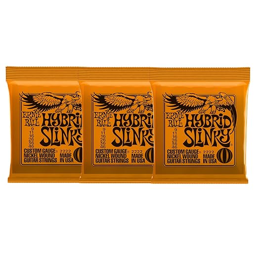 Ernie Ball Hybrid Slinky Guitar Strings (Pack of 3) (2222x3)