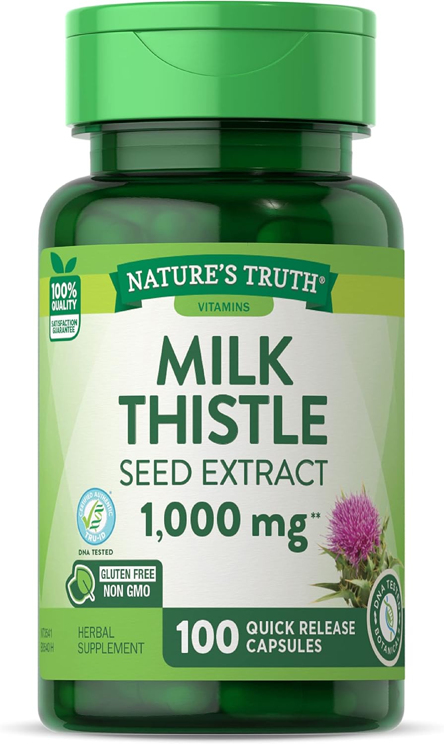 Nature's Truth Milk Thistle Seed Extract 1000 mg, 100 Count