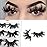 MIKIWI 25mm Lashes, Dramatic 6D Faux Mink Lashes, Fluffy Volume Eyelashes, Thick Crossed Lashes, Long Faux 25mm Mink Lashes (6D4-05)