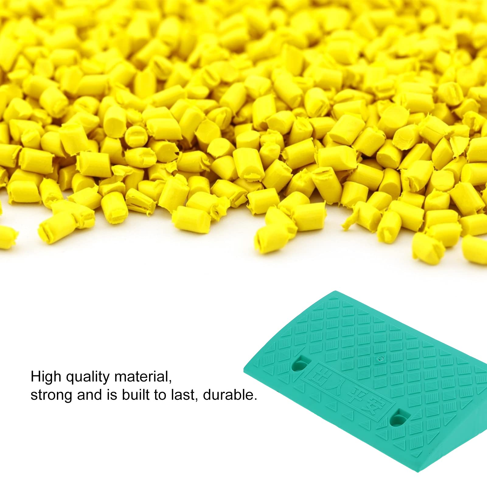 Rampe de trottoir de 9 cm, rampe de Chargement de seuil de rampe Portable pour Les Fournitures de Voiture d'allée Verte