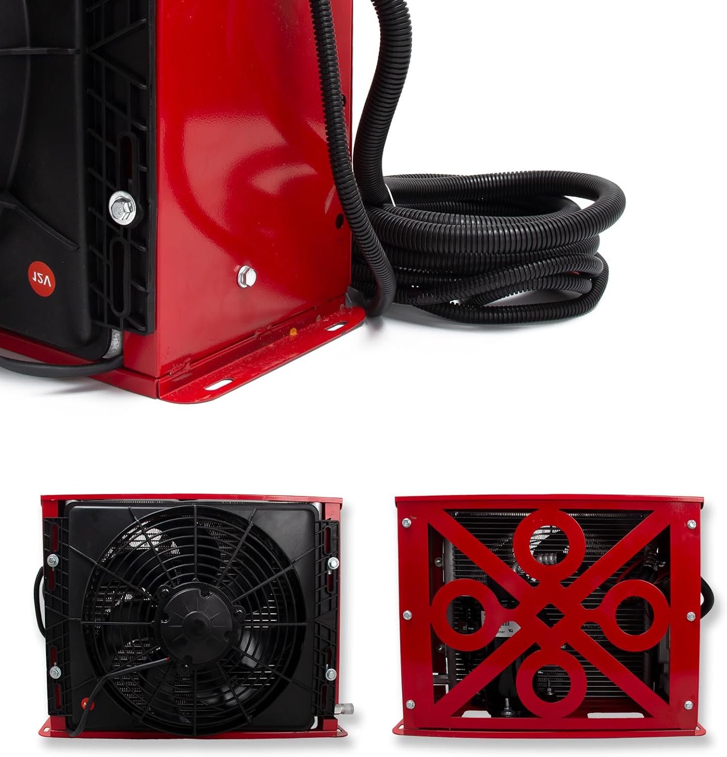 Universal Split Truck Cab 12V AC Unit RV Air Conditioner Mini 11000BTU Electric RV Truck Air Conditioner Camper A/C Unit, Only Cooling for Trailer, Vans, RVs, Vans, Motorhome, Fast Cooling