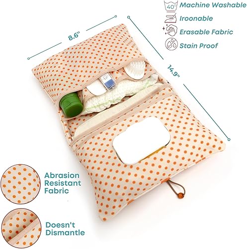 Miniatura 2 de HAMUR - Organizador de bolsas de pañales para bebé, apto para viajes, compacto y plegable, bolsa de cochecito para artículos esenciales para recién